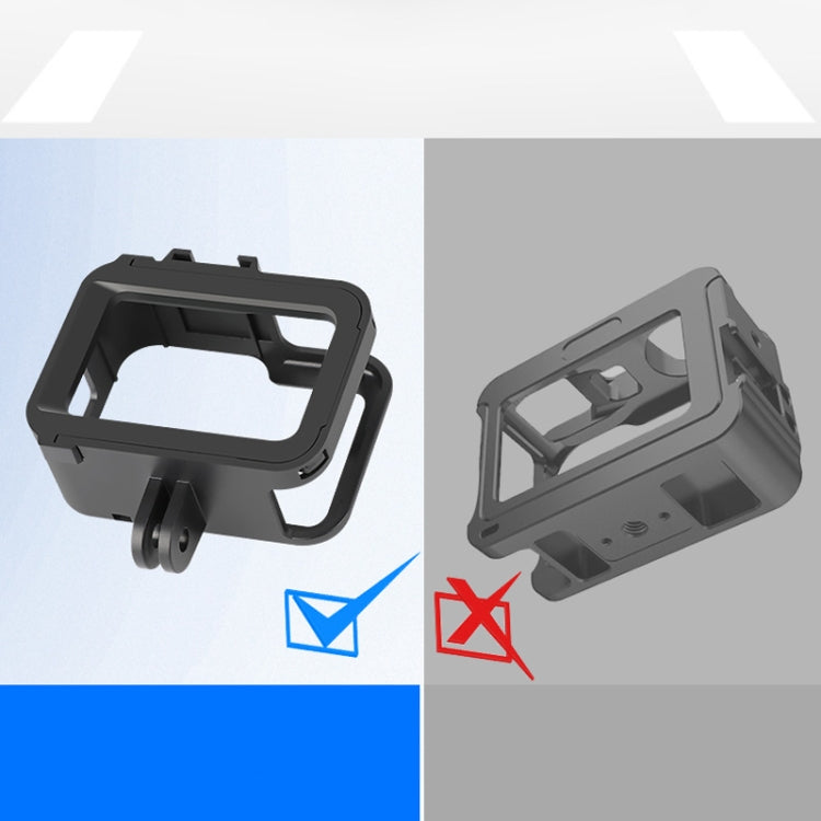 RUIGPRO for GoPro HERO8 Black Standard Border PC ABS Frame Mount Protective Case(Black) - HoMEdemic™ 