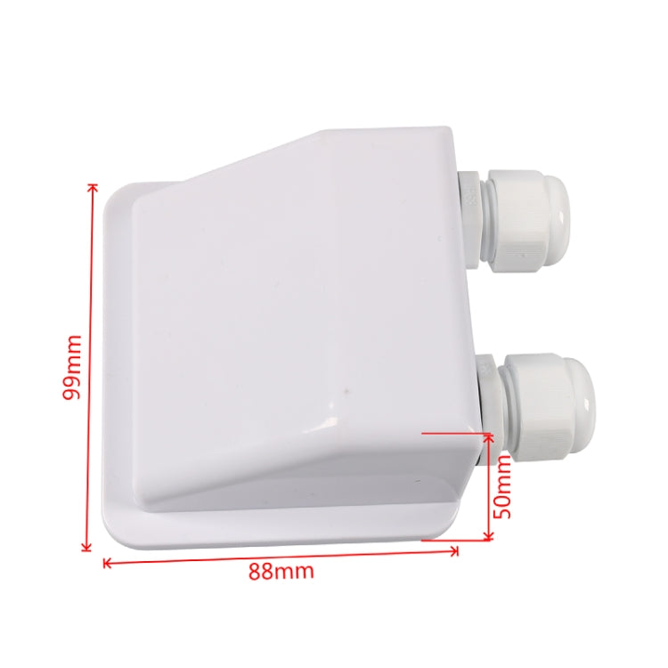 RV Sealed Waterproof Solar Double Cable Entry Gland Box(White) - HoMEdemic™ 