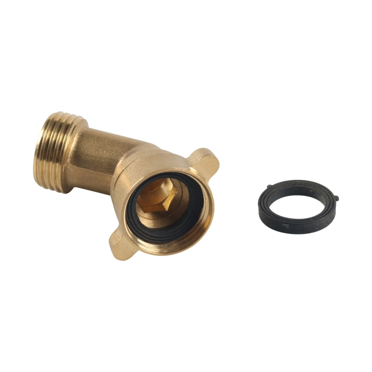 RV Water Inlet Check Valve Set with 45 Degree 3/4 Connector Adapter(Yellow) - HoMEdemic™ 