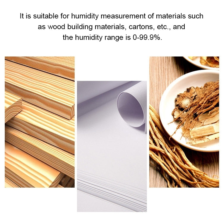 Rechargeable Wood Moisture Tester Moisture Measurement for Wood Flooring and Carton without Battery - HoMEdemic™ 