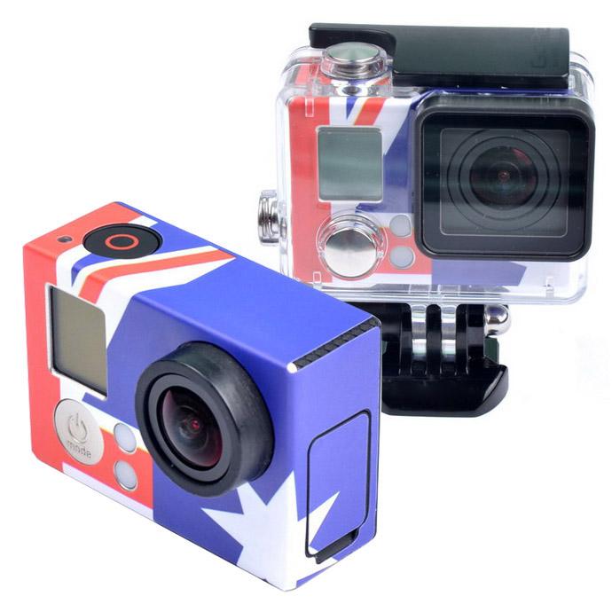 Retro AU Flag Pattern Case Sticker for GoPro HERO3+ /3 - HoMEdemic™ 