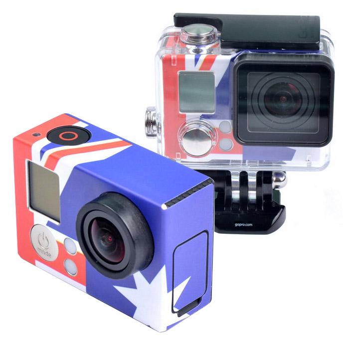 Retro AU Flag Pattern Case Sticker for GoPro HERO3+ /3 - HoMEdemic™ 