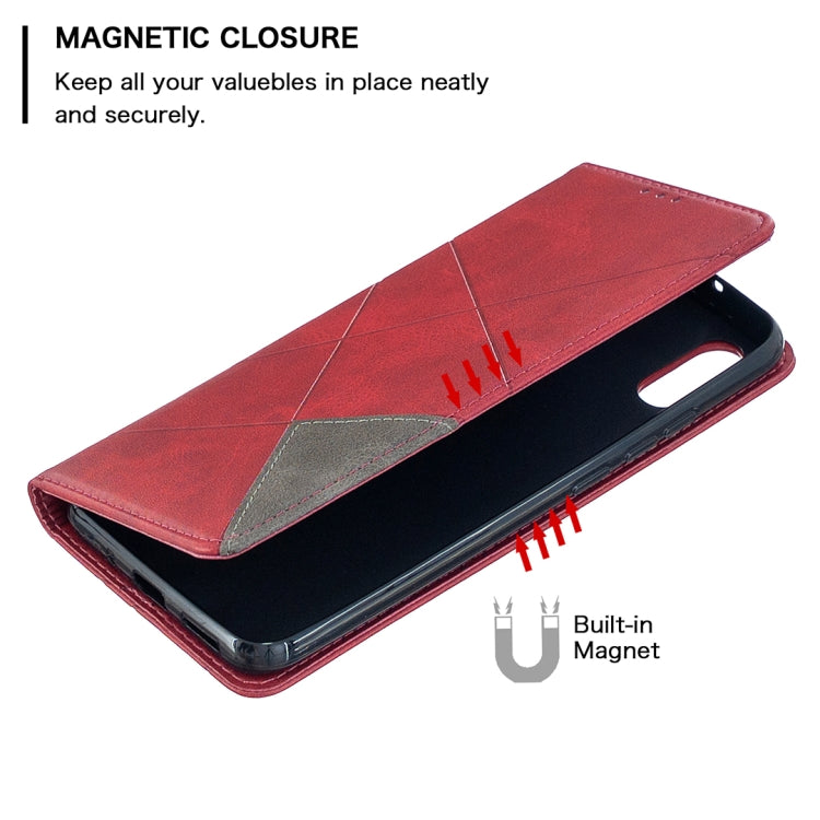 Rhombus Texture Horizontal Flip Magnetic Leather Case with Holder & Card Slots, For Xiaomi Redmi 9A, For Xiaomi Redmi 9C, For iPhone 12 mini, For iPhone 12 / 12 Pro - HoMEdemic™ 