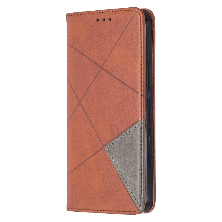 Rhombus Texture Horizontal Flip Magnetic Leather Case with Holder & Card Slots, For Xiaomi Redmi 9A, For Xiaomi Redmi 9C, For iPhone 12 mini, For iPhone 12 / 12 Pro - HoMEdemic™ 