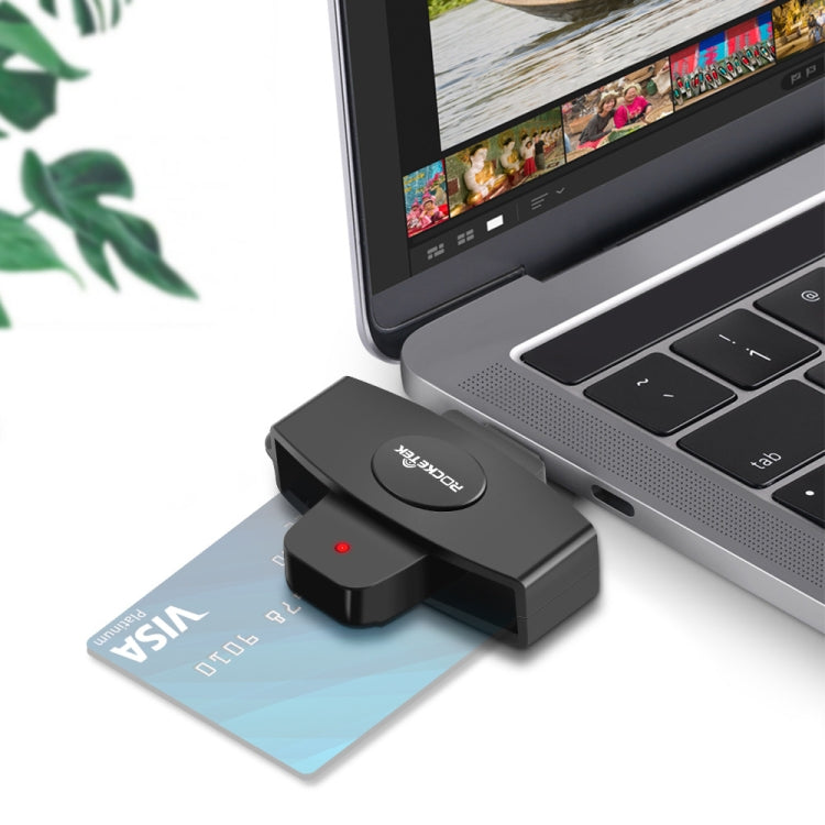 Rocketek CSCR3 Smart CAC Card Reader Type-c Bank Tax Declaration SIM Card/IC Card ID Card Reader(Black) - HoMEdemic™ 