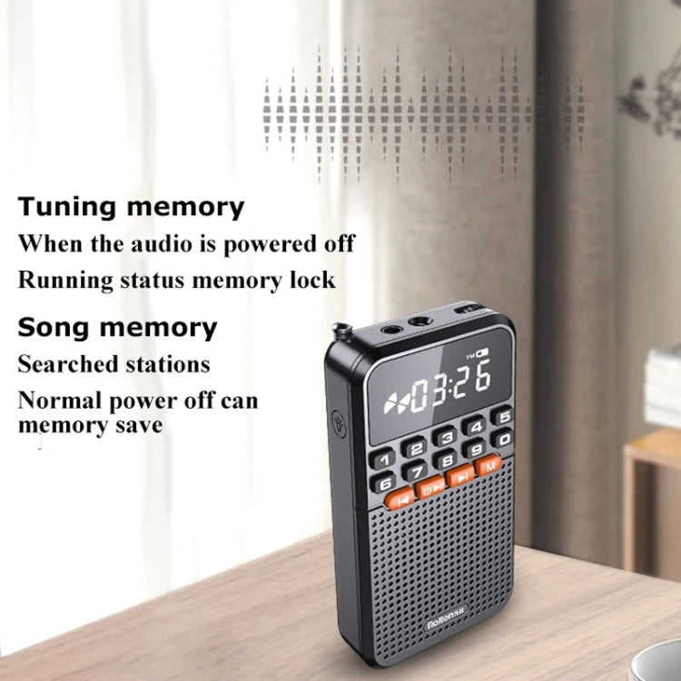 Rolton T1 Portable Radio Receiver Old People Singing Opera Player Mini Stereo Walkman(White) - HoMEdemic™ 