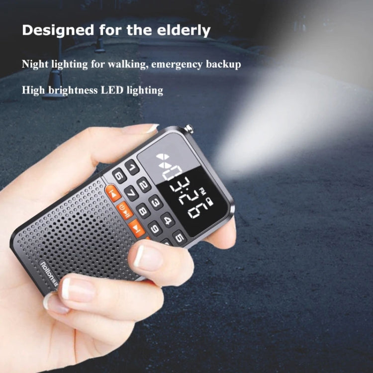 Rolton T1 Portable Radio Receiver Old People Singing Opera Player Mini Stereo Walkman(White) - HoMEdemic™ 