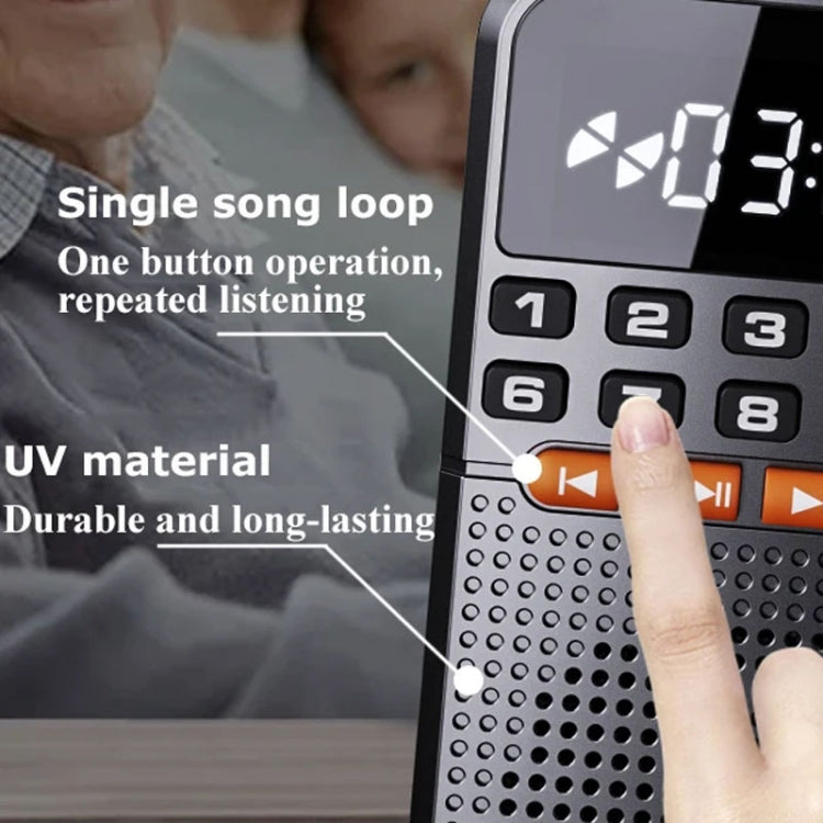 Rolton T1 Portable Radio Receiver Old People Singing Opera Player Mini Stereo Walkman(White) - HoMEdemic™ 