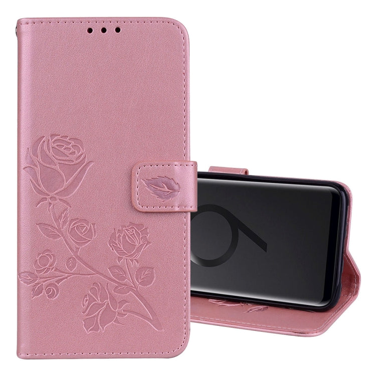 Rose Embossed Horizontal Flip Environmental PU Leather Case with Holder & Card Slots & Wallet for Galaxy S9+, For Samsung Galaxy S9+ - HoMEdemic™ 