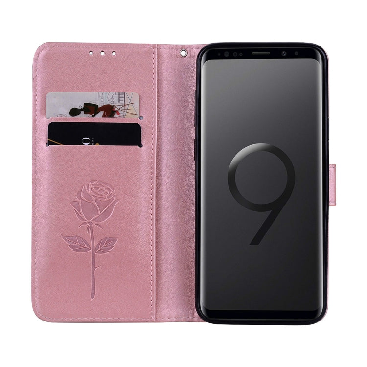 Rose Embossed Horizontal Flip Environmental PU Leather Case with Holder & Card Slots & Wallet for Galaxy S9+, For Samsung Galaxy S9+ - HoMEdemic™ 