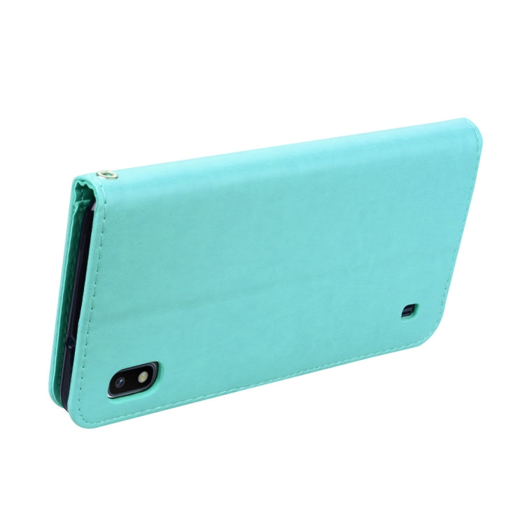 Rose Embossed Horizontal Flip PU Leather Case for Galaxy A10, with Holder & Card Slots & Wallet - HoMEdemic™ 