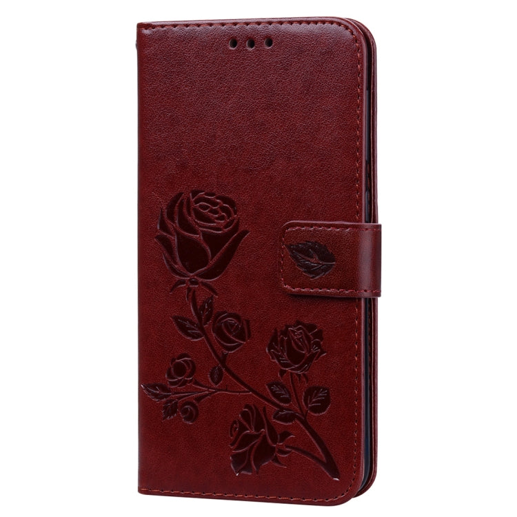 Rose Embossed Horizontal Flip PU Leather Case for Galaxy A10, with Holder & Card Slots & Wallet - HoMEdemic™ 