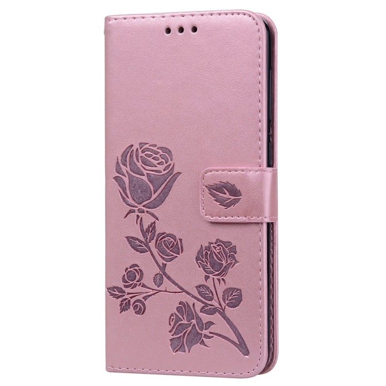 Rose Embossed Horizontal Flip PU Leather Case for Galaxy A30 / A20, with Holder & Card Slots & Wallet, For Samsung Galaxy A30 / A20 - HoMEdemic™ 