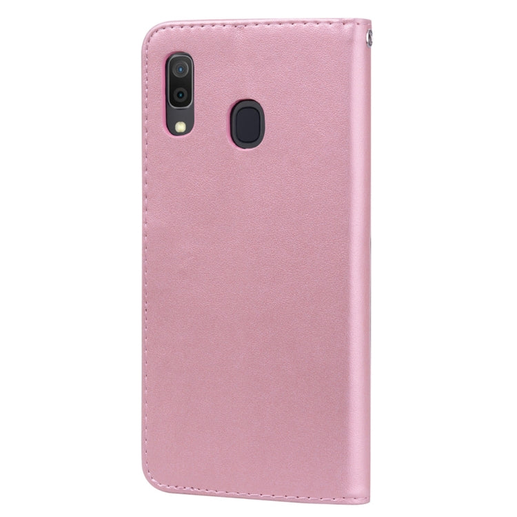 Rose Embossed Horizontal Flip PU Leather Case for Galaxy A30 / A20, with Holder & Card Slots & Wallet, For Samsung Galaxy A30 / A20 - HoMEdemic™ 