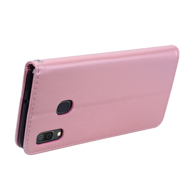 Rose Embossed Horizontal Flip PU Leather Case for Galaxy A30 / A20, with Holder & Card Slots & Wallet, For Samsung Galaxy A30 / A20 - HoMEdemic™