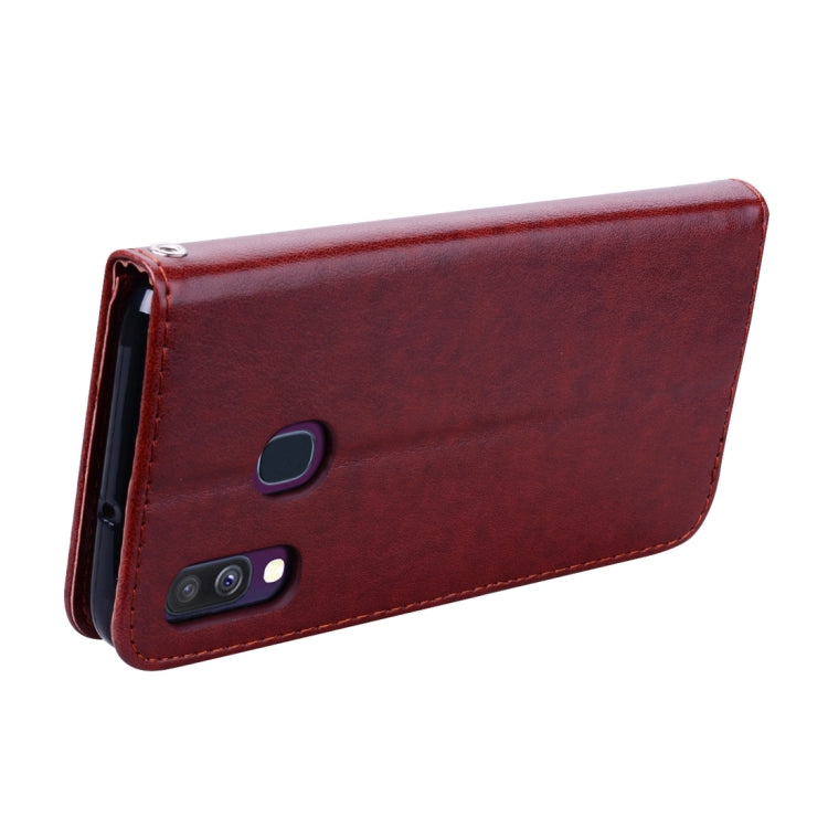 Rose Embossed Horizontal Flip PU Leather Case for Galaxy A40, with Holder & Card Slots & Wallet - HoMEdemic™ 