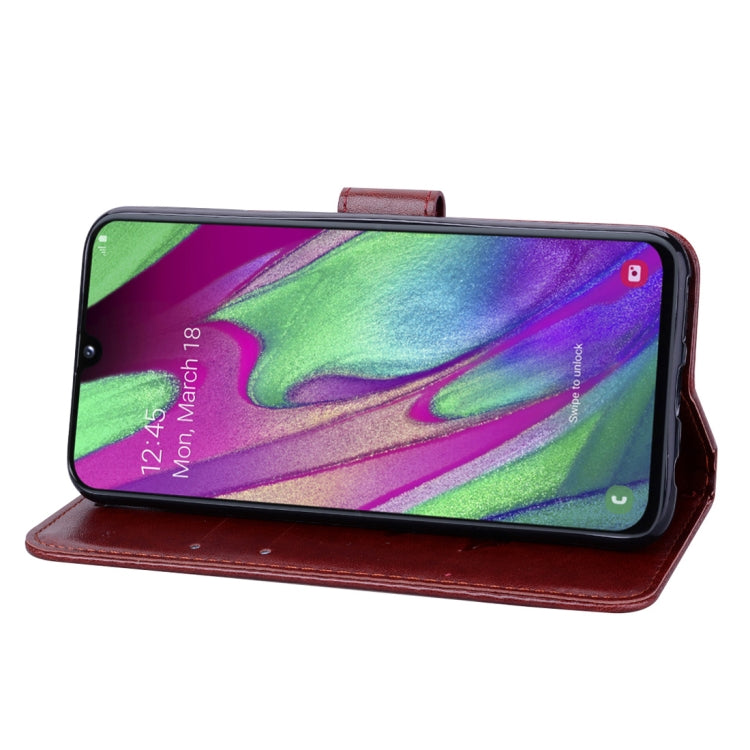 Rose Embossed Horizontal Flip PU Leather Case for Galaxy A40, with Holder & Card Slots & Wallet - HoMEdemic™ 