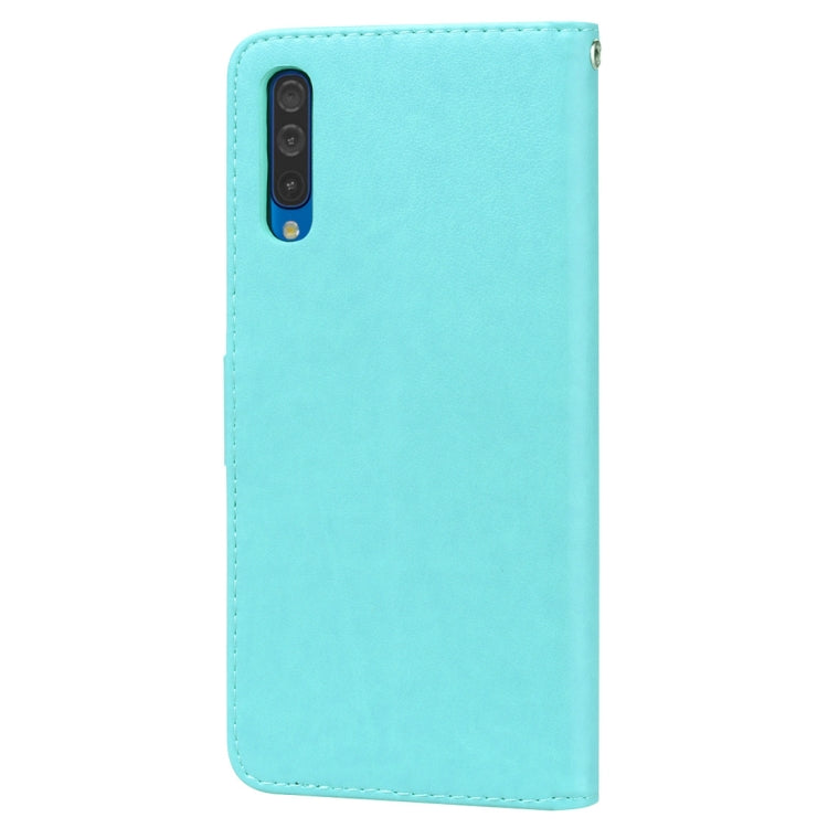Rose Embossed Horizontal Flip PU Leather Case for Galaxy A50, with Holder & Card Slots & Wallet, For Samsung Galaxy A50 - HoMEdemic™ 