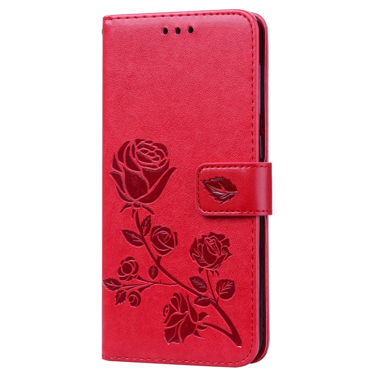 Rose Embossed Horizontal Flip PU Leather Case for Galaxy A50, with Holder & Card Slots & Wallet, For Samsung Galaxy A50 - HoMEdemic™