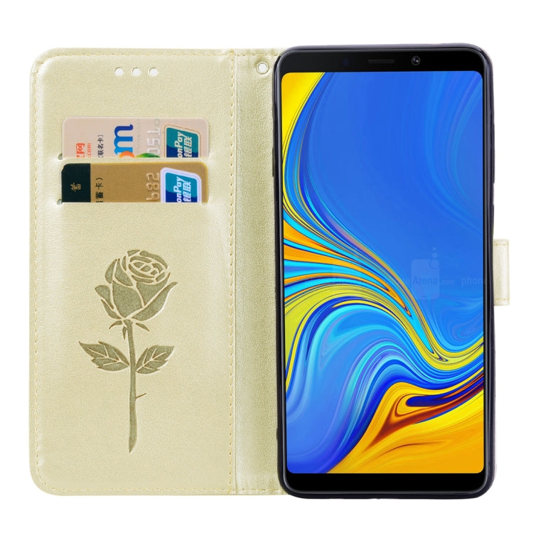 Rose Embossed Horizontal Flip PU Leather Case for Samsung Galaxy A9 (2018) , with Holder & Card Slots & Wallet, For Samsung Galaxy A9 (2018) - HoMEdemic™ 