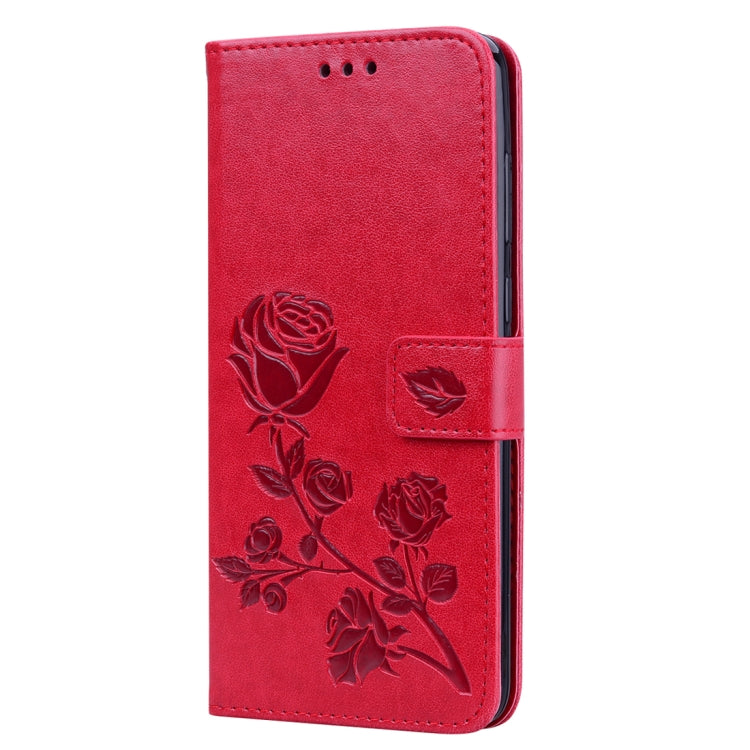 Rose Embossed Horizontal Flip PU Leather Case for Samsung Galaxy A9 (2018) , with Holder & Card Slots & Wallet - HoMEdemic™ 