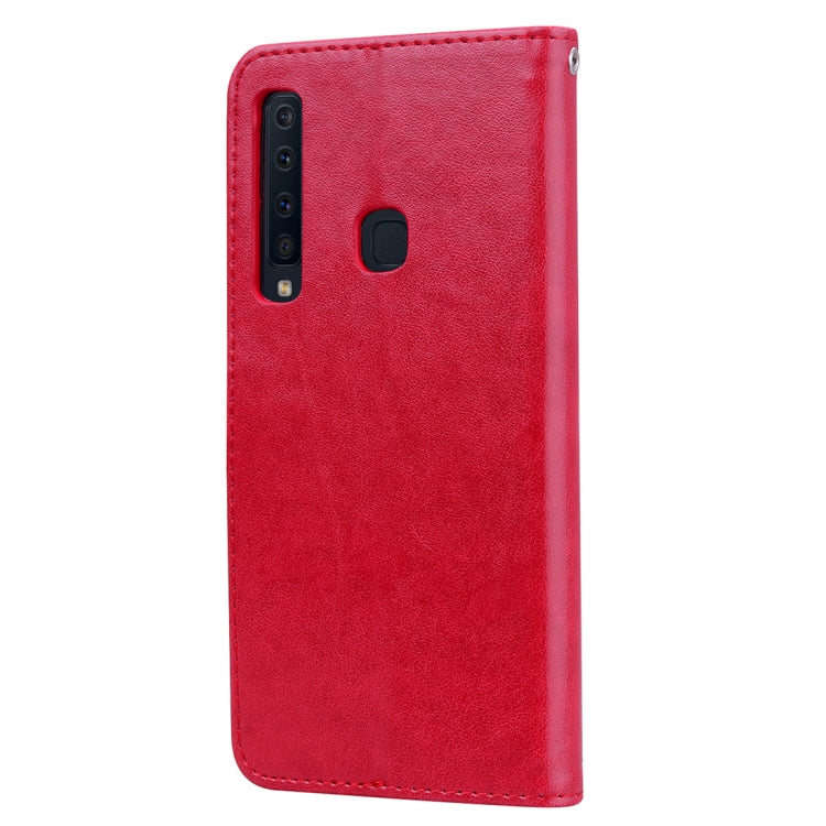Rose Embossed Horizontal Flip PU Leather Case for Samsung Galaxy A9 (2018) , with Holder & Card Slots & Wallet - HoMEdemic™ 