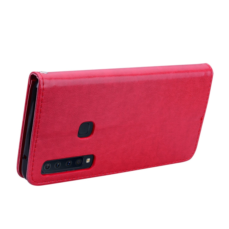 Rose Embossed Horizontal Flip PU Leather Case for Samsung Galaxy A9 (2018) , with Holder & Card Slots & Wallet - HoMEdemic™ 