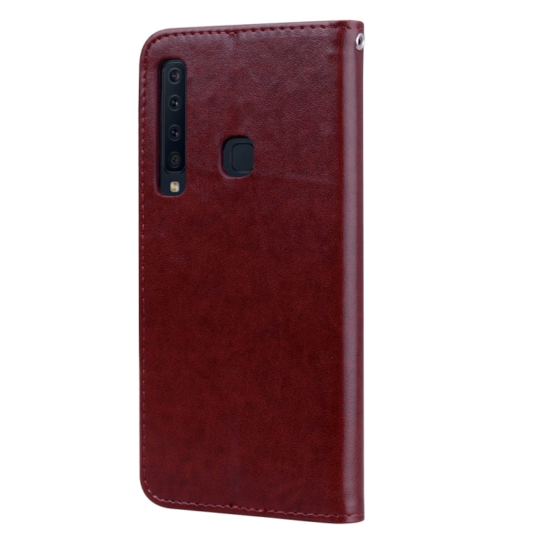 Rose Embossed Horizontal Flip PU Leather Case for Samsung Galaxy A9 (2018) , with Holder & Card Slots & Wallet - HoMEdemic™ 