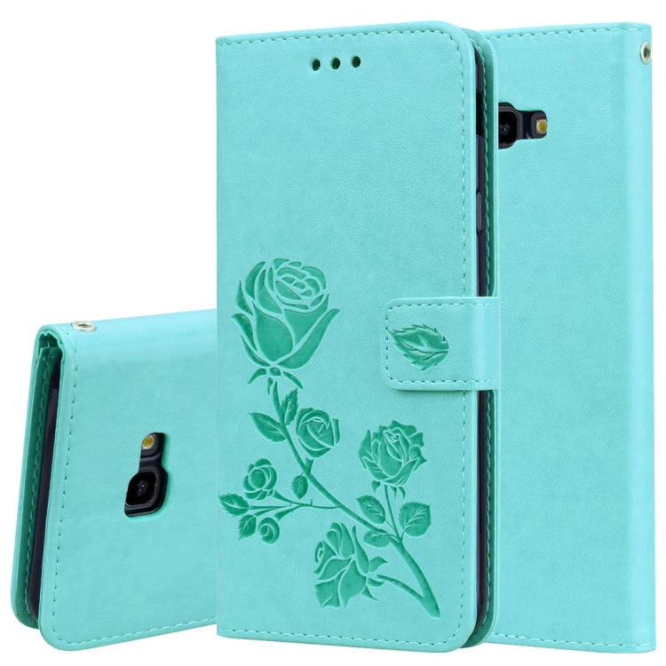 Rose Embossed Horizontal Flip PU Leather Case for Samsung Galaxy J4 Plus, with Holder & Card Slots & Wallet, For Samsung Galaxy J4 Plus - HoMEdemic™ 