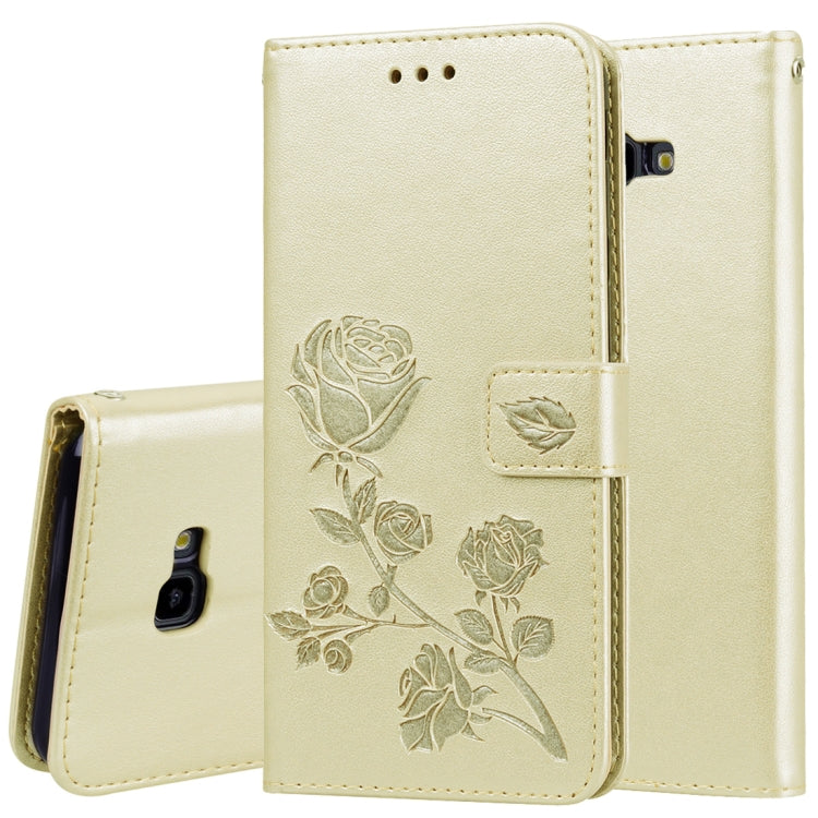 Rose Embossed Horizontal Flip PU Leather Case for Samsung Galaxy J4 Plus, with Holder & Card Slots & Wallet, For Samsung Galaxy J4 Plus - HoMEdemic™ 