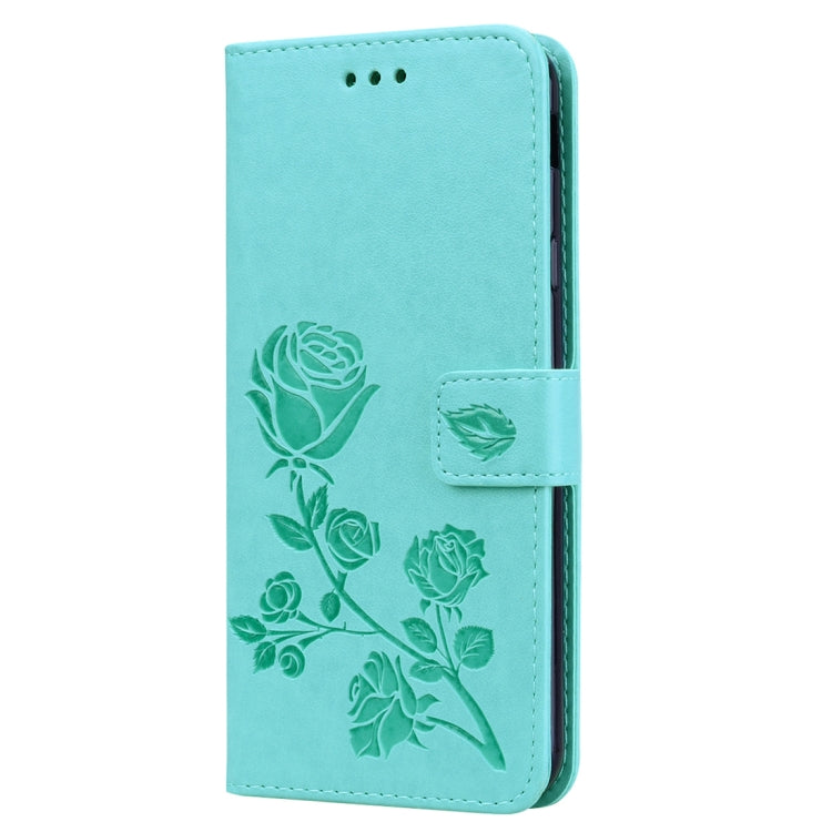 Rose Embossed Horizontal Flip PU Leather Case for Samsung Galaxy J4 Plus, with Holder & Card Slots & Wallet - HoMEdemic™ 