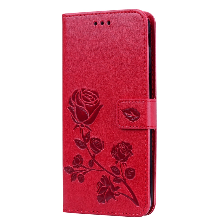 Rose Embossed Horizontal Flip PU Leather Case for Samsung Galaxy J6 Plus, with Holder & Card Slots & Wallet, For Samsung Galaxy J6 Plus - HoMEdemic™ 