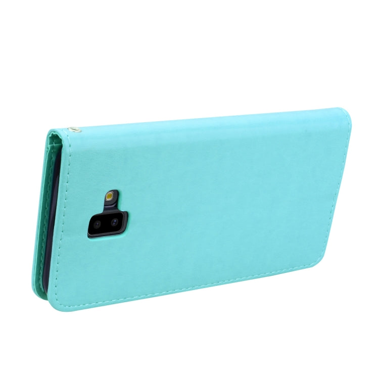 Rose Embossed Horizontal Flip PU Leather Case for Samsung Galaxy J6 Plus, with Holder & Card Slots & Wallet - HoMEdemic™ 