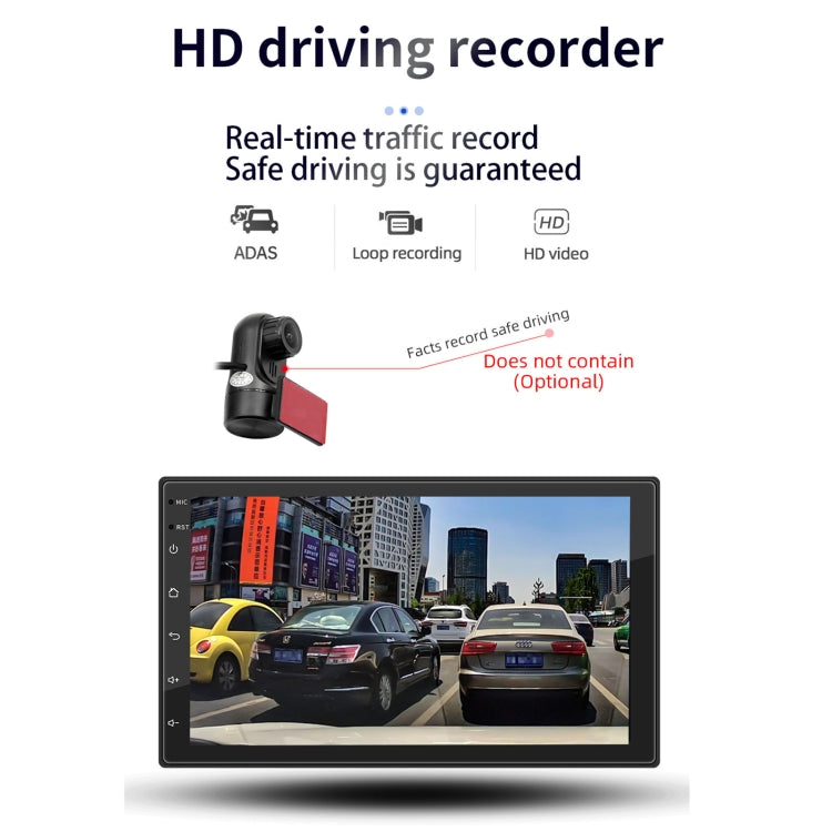 S-072A 7 inch IPS Screen Car Android Player GPS Navigation Bluetooth Touch Radio, Support Mirror Link & FM & WIFI & Steering Wheel Control, S-072A - HoMEdemic™ 