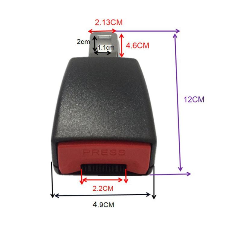 2 PCS Universal Car Seat Belt Extension Buckle, (Black), (Khaki), (Grey) - HoMEdemic™ 