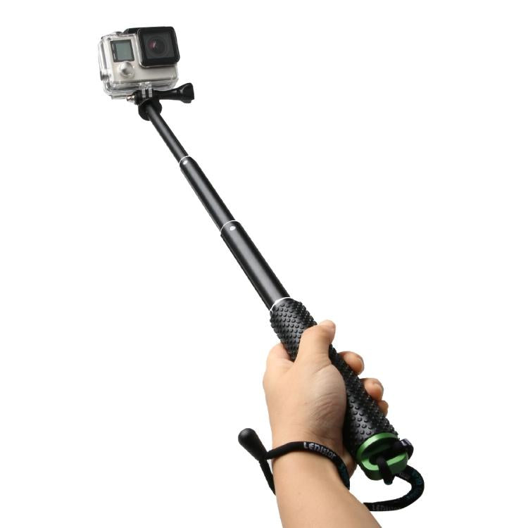 Handheld 49cm Extendable Pole Monopod with Screw for GoPro, Insta360, DJI and Other Action Cameras(Green) - HoMEdemic™ 
