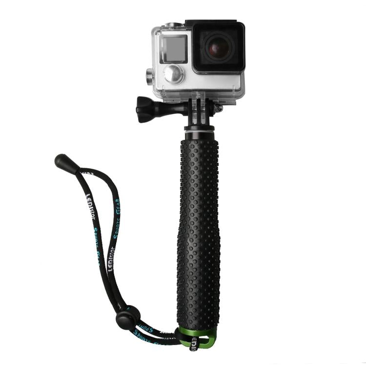 Handheld 49cm Extendable Pole Monopod with Screw for GoPro, Insta360, DJI and Other Action Cameras(Green) - HoMEdemic™ 