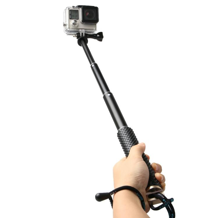 Handheld 49cm Extendable Pole Monopod with Screw for GoPro, Insta360, DJI and Other Action Cameras(Gold) - HoMEdemic™ 