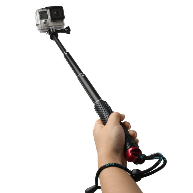 Handheld 49cm Extendable Pole Monopod with Screw for GoPro, Insta360, DJI and Other Action Cameras(Red) - HoMEdemic™ 