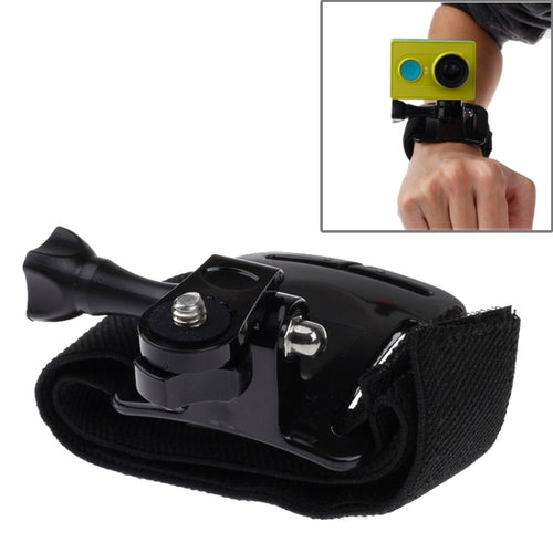 GP110 Arm Belt / Wrist Strap + Connecter Mount for GoPro, Insta360, DJI and Other Action Cameras(Black) - HoMEdemic™ 