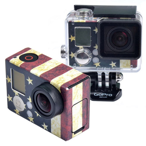 Retro US Flag Pattern Case Sticker for GoPro HERO3+ /3 - HoMEdemic™ 