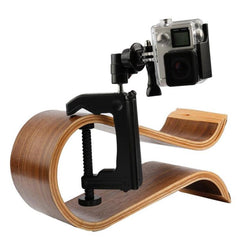 Desktop Fixed Clamp Holder Mount with Tripod Adapter for GoPro, Insta360, DJI and Other Action Cameras, Clamp Size: 1 - 6 cm, Table Clamp - HoMEdemic™ 