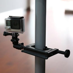 Desktop Fixed Clamp Holder Mount with Tripod Adapter for GoPro, Insta360, DJI and Other Action Cameras, Clamp Size: 1 - 6 cm, Table Clamp - HoMEdemic™ 