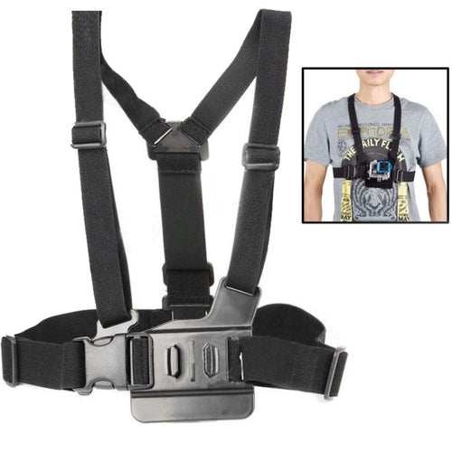 ST-26 Adjustment Elastic Body Chest Straps Belt for GoPro, Insta360, DJI and Other Action Cameras(Black) - HoMEdemic™ 