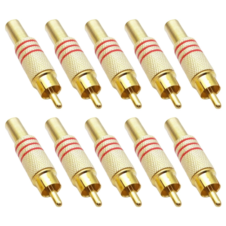 JL0924 3.5mm RCA Jack Connector (10 Pcs in One Package, the Price is for 10 Pcs), JL0924 3.5mm RCA (Red) - HoMEdemic™ 