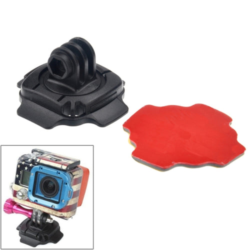 360 Degree Adjust Helmet Mount Adapter with Sticker for GoPro, Insta360, DJI and Other Action Cameras (ST-115), Helmet Mount Adapter - HoMEdemic™ 
