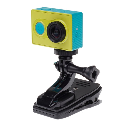 360 Degree Rotation J Shape Backpack Hat Clip Fast Clamp Mount for Xiaomi Yi Sport Camera(XM17), J Shape Backpack - HoMEdemic™ 