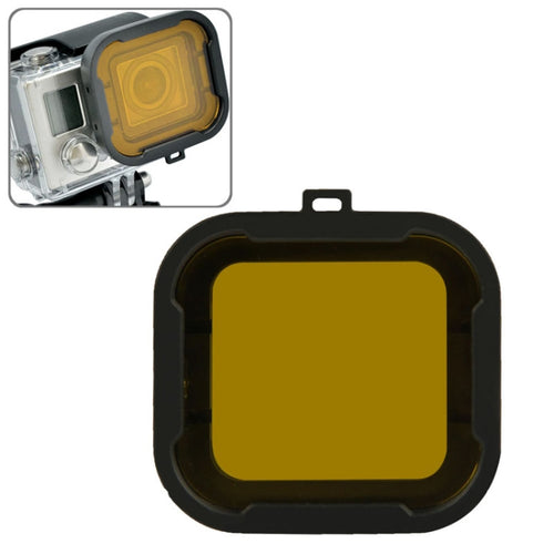 Polar Pro Aqua Cube Snap-on Dive Housing Filter for GoPro HERO4 /3+(Yellow) - HoMEdemic™ 