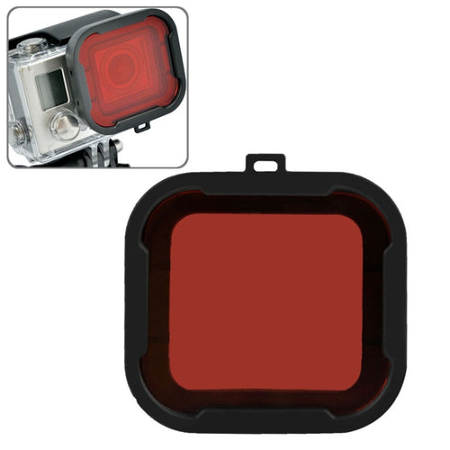 Polar Pro Aqua Cube Snap-on Dive Housing Filter for GoPro HERO4 /3+(Red) - HoMEdemic™ 