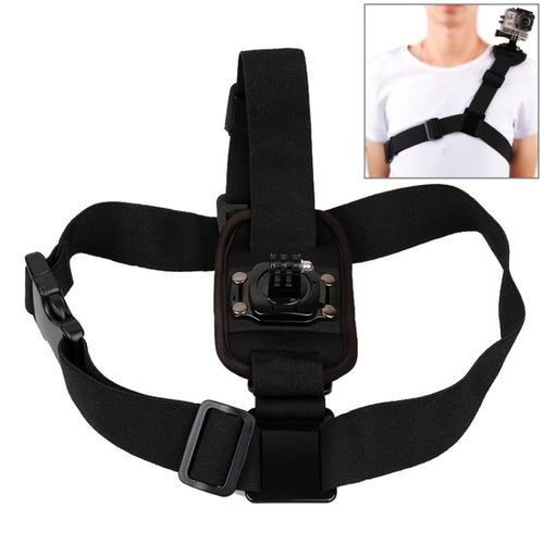 360 Degree Rotary Special Sports Single Shoulder DV Chest Belt for GoPro, Insta360, DJI and Other Action Cameras(Black) - HoMEdemic™ 